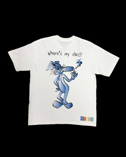 Where's My Doc? Tee in White