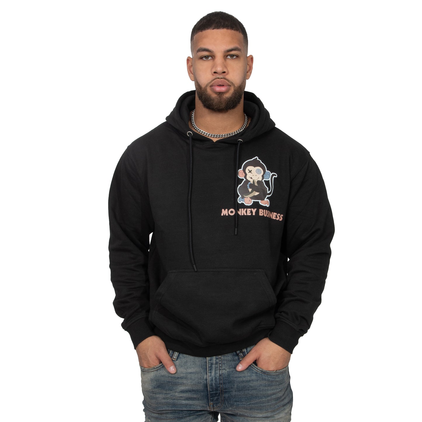 Monkey Business Black Hoodie