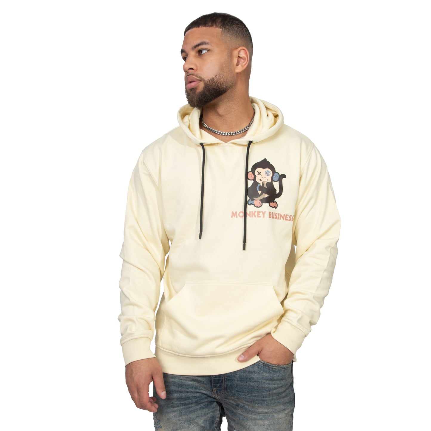 Monkey Business Cream Hoodie